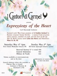 I Cantori Concert All Saints Episcopal Church Carmel California