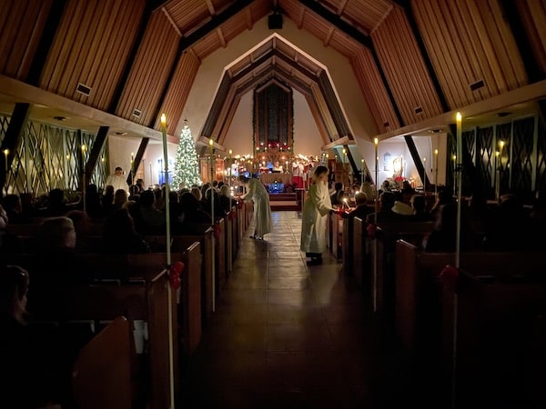 New Candlelight Christmas Eve All Saints' Church Carmel California